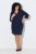 Ulla Popken 851220 Robe à manches 3/4 Bleu marine - Robes - Des robes dans toutes les tailles