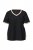 Ulla Popken 851245 Pyjama à rayures Noir - Pyjamas/vêtements de détente - 