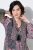 Ulla Popken 851546 Robe mi-longue imprimée Jaune moutarde - Robes midi - Robes mi-longues pour femmes rondes