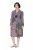Ulla Popken 851546 Robe mi-longue imprimée Jaune moutarde - Robes midi - Robes mi-longues pour femmes rondes