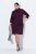 Ulla Popken 851664 Robe en jersey à col roulé Prune - Robes - Des robes dans toutes les tailles