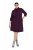 Ulla Popken 851664 Robe en jersey à col roulé Prune - Robes - Des robes dans toutes les tailles
