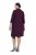 Ulla Popken 851664 Robe en jersey à col roulé Prune - Robes - Des robes dans toutes les tailles