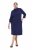 Ulla Popken 851664 Robe en jersey trapèze à poches Bleu marine - Robes - Des robes dans toutes les tailles