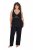 Ulla Popken 851693 Pyjama Noir - Pyjamas/vêtements de détente - 