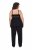 Ulla Popken 851693 Pyjama Noir - Pyjamas/vêtements de détente - 