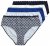 Ulla Popken 851730 Culottes à motifs lot de 5 Bleu clair - Culottes - 