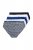 Ulla Popken 851730 Culottes à motifs lot de 5 Bleu clair - Culottes - 