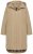 Ulla Popken 851764 Manteau oversize à capuche amovible Sable - Manteaux - Manteaux grande taille pour femme