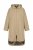 Ulla Popken 851764 Manteau oversize à capuche amovible Sable - Manteaux - Manteaux grande taille pour femme