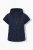 Ulla Popken 851785 Gilet matelassé oversize à capuche Bleu marine - Gilets sans manches - 