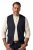 JP1880 851800 Gilet en tweed à chevrons Bleu marine - Costumes - Costumes grandes tailles 