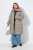 Ulla Popken 851801 Manteau matelassé Blanc cassé - Manteaux - Manteaux grande taille pour femme