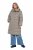 Ulla Popken 851801 Manteau matelassé Blanc cassé - Manteaux - Manteaux grande taille pour femme