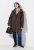 Ulla Popken 851803 Duffle-coat Marron foncé - Manteaux - Manteaux grande taille pour femme