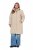 Ulla Popken 851811 Manteau matelassé Beige - Manteaux - Manteaux grande taille pour femme