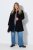 Ulla Popken 851827 Manteau évasé effet laine Noir - Manteaux - Manteaux grande taille pour femme