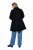 Ulla Popken 851827 Manteau évasé effet laine Noir - Manteaux - Manteaux grande taille pour femme