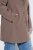 Ulla Popken 851829 Manteau en laine trapèze à revers Marron clair - Manteaux - Manteaux grande taille pour femme