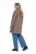 Ulla Popken 851829 Manteau en laine trapèze à revers Marron clair - Manteaux - Manteaux grande taille pour femme