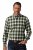 JP1880 851877 Chemise en flanelle à carreaux manches longues Vert foncé TALL - TALL chemises - Chemises coupe TALL