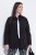 Ulla Popken 852076 Veste en crêpe matelassée à col montant Noir - Vestes - Vestes grande taille pour femme
