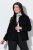 Ulla Popken 852167 Blazer à col chemise Noir - Blazers - Vestes blazer pour femme, grandes tailles
