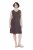 Ulla Popken 852190 Robe en jersey Brun acajou - Robes d'été - Robes légères d'été en grande taille