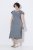 Ulla Popken 852218 Robe mi-longue à manches courtes Gris - Robes midi - Robes mi-longues pour femmes rondes