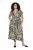 Ulla Popken 852257 Robe longue imprimée Taupe - Robes maxi - Robes longues pour femmes rondes