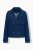 Ulla Popken 852266 Veste en jean croisée style trench Bleu denim - Vestes - Vestes grande taille pour femme