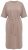 Ulla Popken 852288 Robe mi-longue à manches courtes et ceinture à nouer Marron clair - Robes midi - Robes mi-longues pour femmes rondes