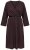 Ulla Popken 852307 Robe portefeuille à manches longues Brun acajou - Robes midi - Robes mi-longues pour femmes rondes
