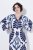 Ulla Popken 852314 Robe imprimée Blanc - Robes midi - Robes mi-longues pour femmes rondes
