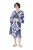 Ulla Popken 852314 Robe imprimée Blanc - Robes midi - Robes mi-longues pour femmes rondes