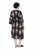 Ulla Popken 852315 Robe portefeuille imprimée Noir - Robes midi - Robes mi-longues pour femmes rondes