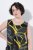 Ulla Popken 852329 Robe en jersey rayée Vert olive - Robes en jersey - 
