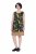 Ulla Popken 852329 Robe en jersey rayée Vert olive - Robes en jersey - 