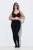 Ulla Popken 852349 Collant à pois Noir - Collants & chaussettes - 
