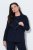 Ulla Popken 852498 Blazer à strass Bleu marine - Blazers - Vestes blazer pour femme, grandes tailles