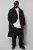 STHUGE 852519 Classique Manteau en laine Noir - Vestes - Vestes homme grandes tailles