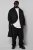 STHUGE 852519 Classique Manteau en laine Noir - Vestes - Vestes homme grandes tailles