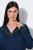 Ulla Popken 852573 Pyjama à col chemise Bleu marine - Pyjamas/vêtements de détente - 