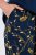 Ulla Popken 852577 Pyjama à motifs Bleu marine - Pyjamas/vêtements de détente - 