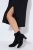 Ulla Popken 852630 Robe en maille à manches longues Noir - Robes midi - Robes mi-longues pour femmes rondes