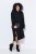 Ulla Popken 852630 Robe en maille à manches longues Noir - Robes midi - Robes mi-longues pour femmes rondes