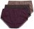 Ulla Popken 852698 Culottes lot de 3 Marron - Culottes - 