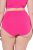 Ulla Popken 852761 Culottes à rayures taille haute lot de 5 Pétrole - Culottes - 