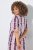 Ulla Popken 852854 Robe mi-longue rayée Marron - Robes midi - Robes mi-longues pour femmes rondes