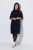 Ulla Popken 853504 Robe en maille à col roulé Bleu marine - Robes - Des robes dans toutes les tailles